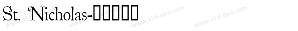 St. Nicholas字体转换